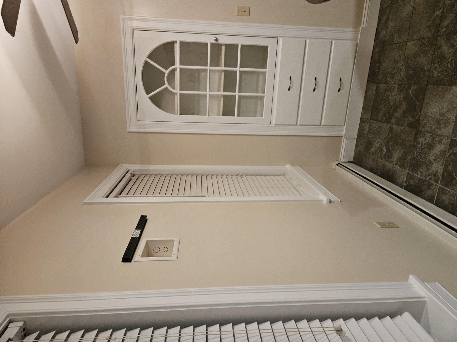 Cabin furniture rework and TV mounting project