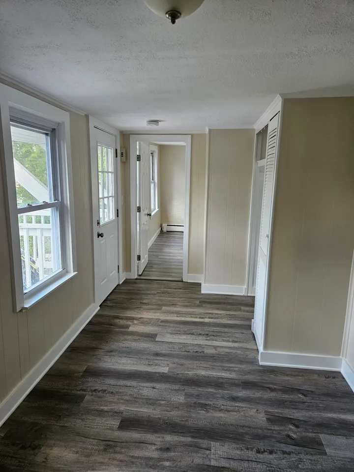 Interior painting project over hardwood floors
